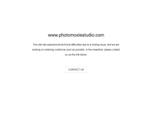 Tablet Screenshot of photomoxiestudio.com